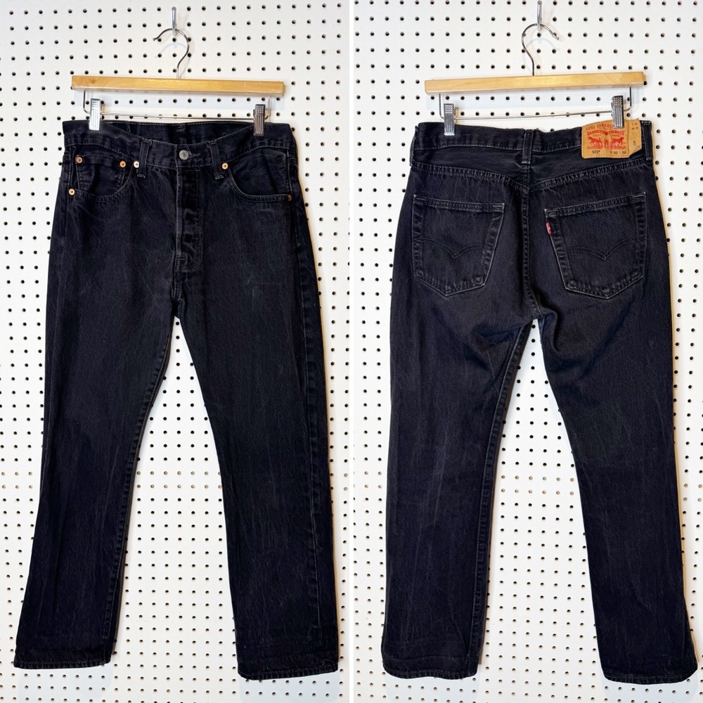 Levi’s | Black 501 Original Fit Jeans w/ Button Fly - 00501-0660 Sz. 32‎